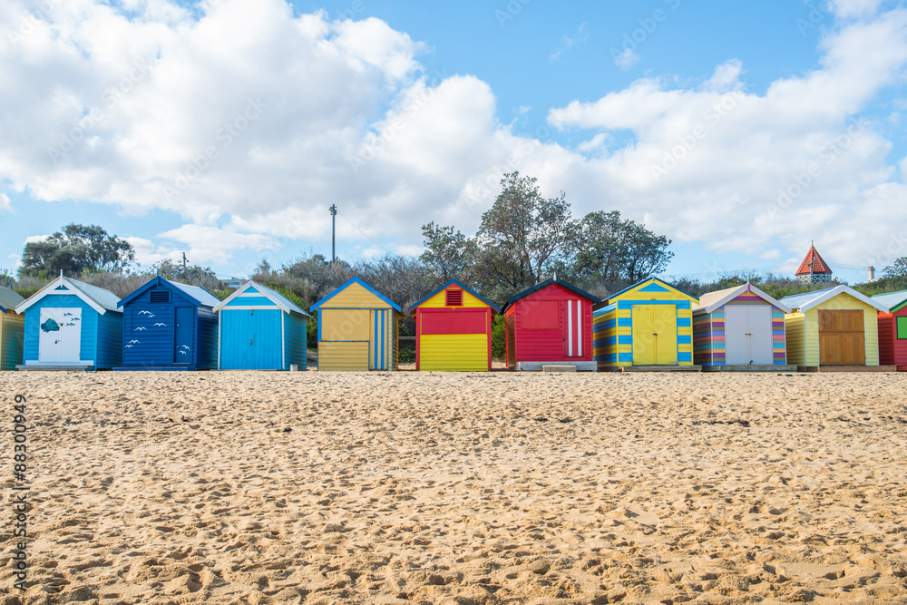 Brighton beach, Melbourne, Victoria, Australia. Brighton beach, Melbourne, Victoria, Australia.