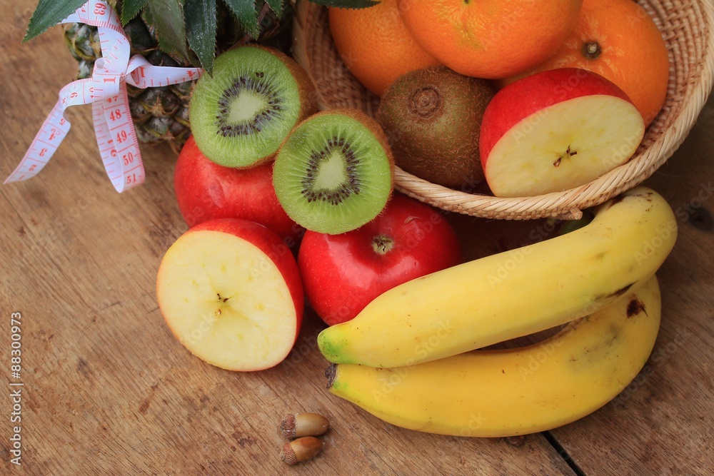 healthy mixed fruit to colorful healthy mixed fruit to colorful