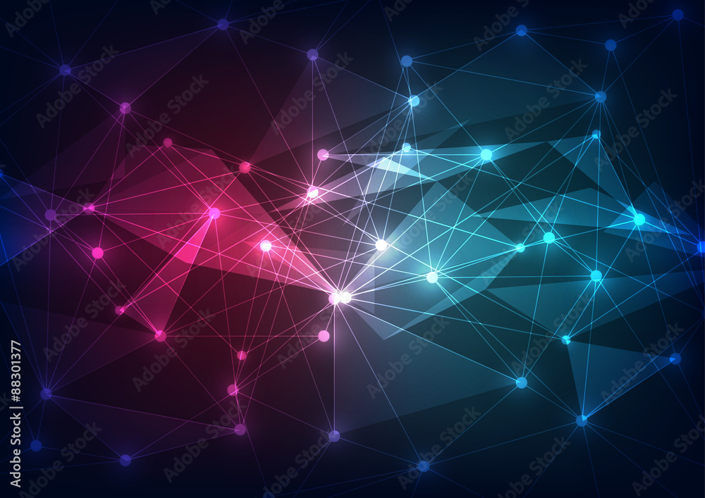 Fototapeta premium abstract vector future telecom technology background illustration