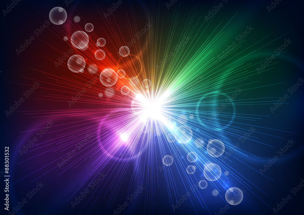 Obraz premium abstract vector light technology background illustration