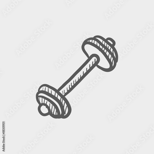Dumbell Sketch icon