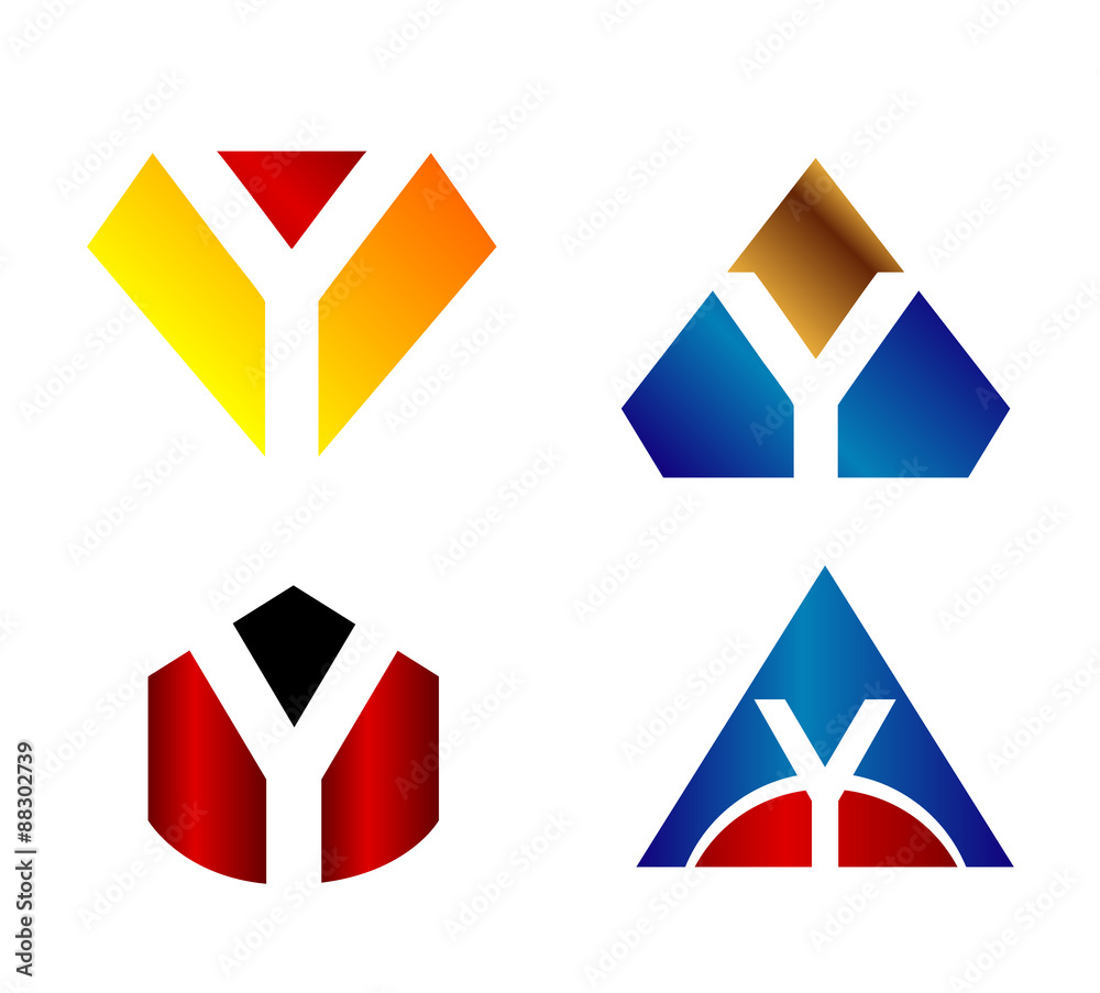 Letter y logo icon design template elements set
Letter y logo icon design template elements set