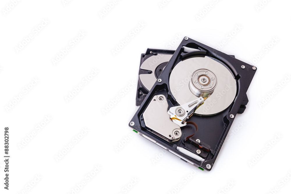 Hard Disk drives isolate on white background. Hard Disk drives isolate on white background.