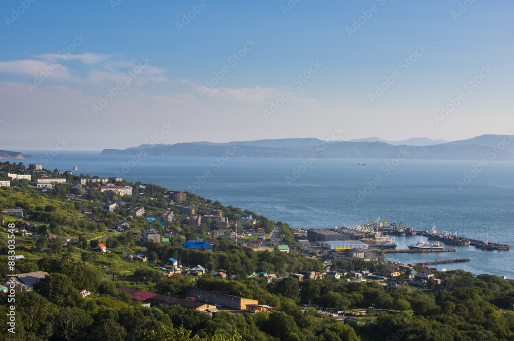 The Avacha Bay near Petropavlovsk-Kamchatsky, Kamchatka, Russia The Avacha Bay near Petropavlovsk-Kamchatsky, Kamchatka, Russia