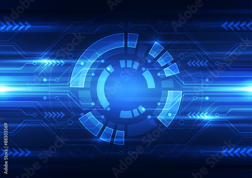 abstract vector future technology concept background illustration