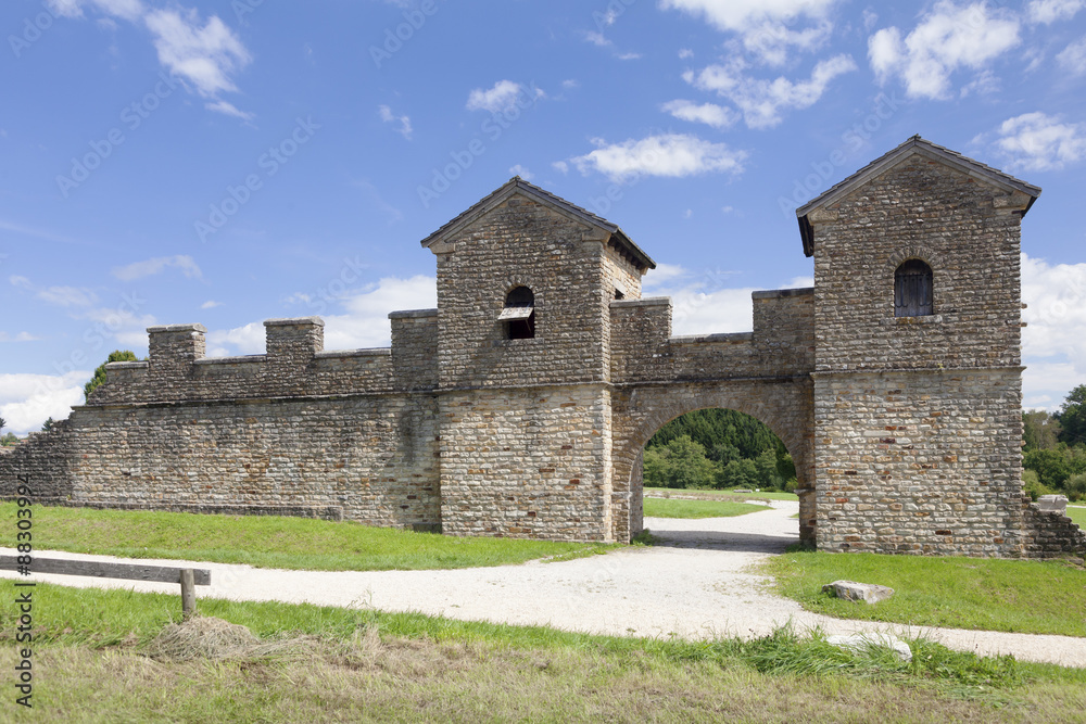 Ostkastell, Roman Fort, Welzheim, Swabian Forest, Rems Murr District, Baden Wurttemberg, Germany Ostkastell, Roman Fort, Welzheim, Swabian Forest, Rems Murr District, Baden Wurttemberg, Germany