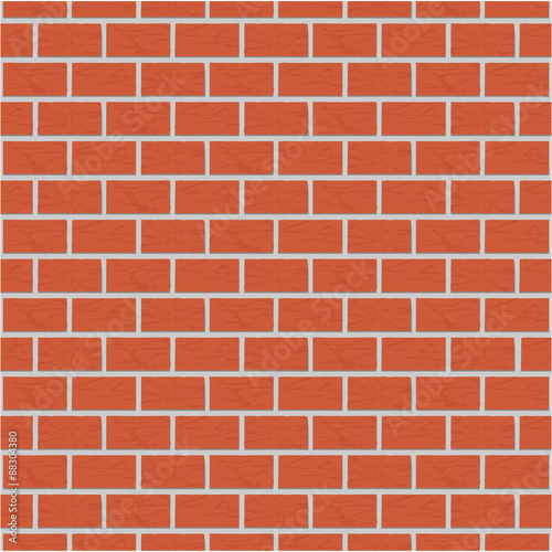 Seamless wall of brick background pattern in vector