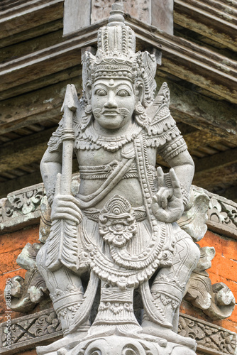 Pura Taman Ayun Temple, Sculptures of the Bale basement (Wood pavilion), Mengwi, Bali, Indonesia photo