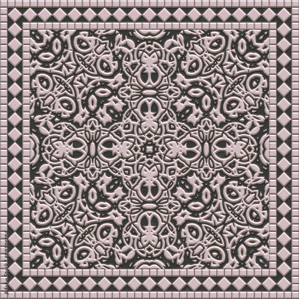 Decorative tile generated texture Decorative tile generated texture