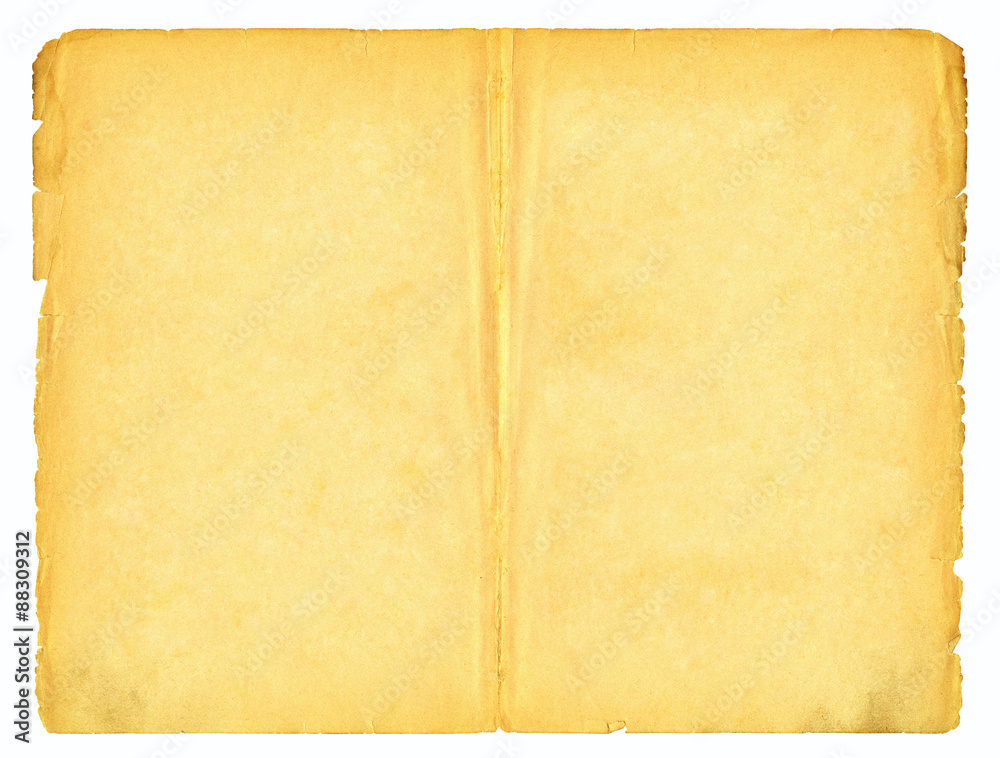 Old paper on white background. Old paper on white background.