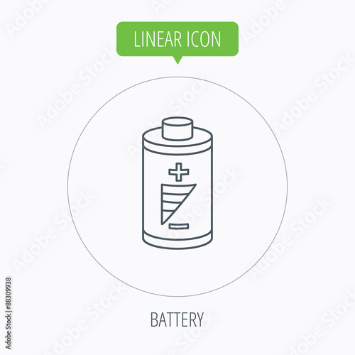 Wallpaper Mural Battery icon. Electrical power sign. Torontodigital.ca