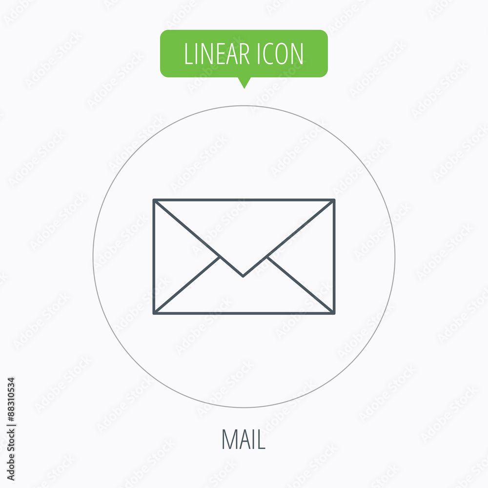 Envelope mail icon. Email message sign. Envelope mail icon. Email message sign.