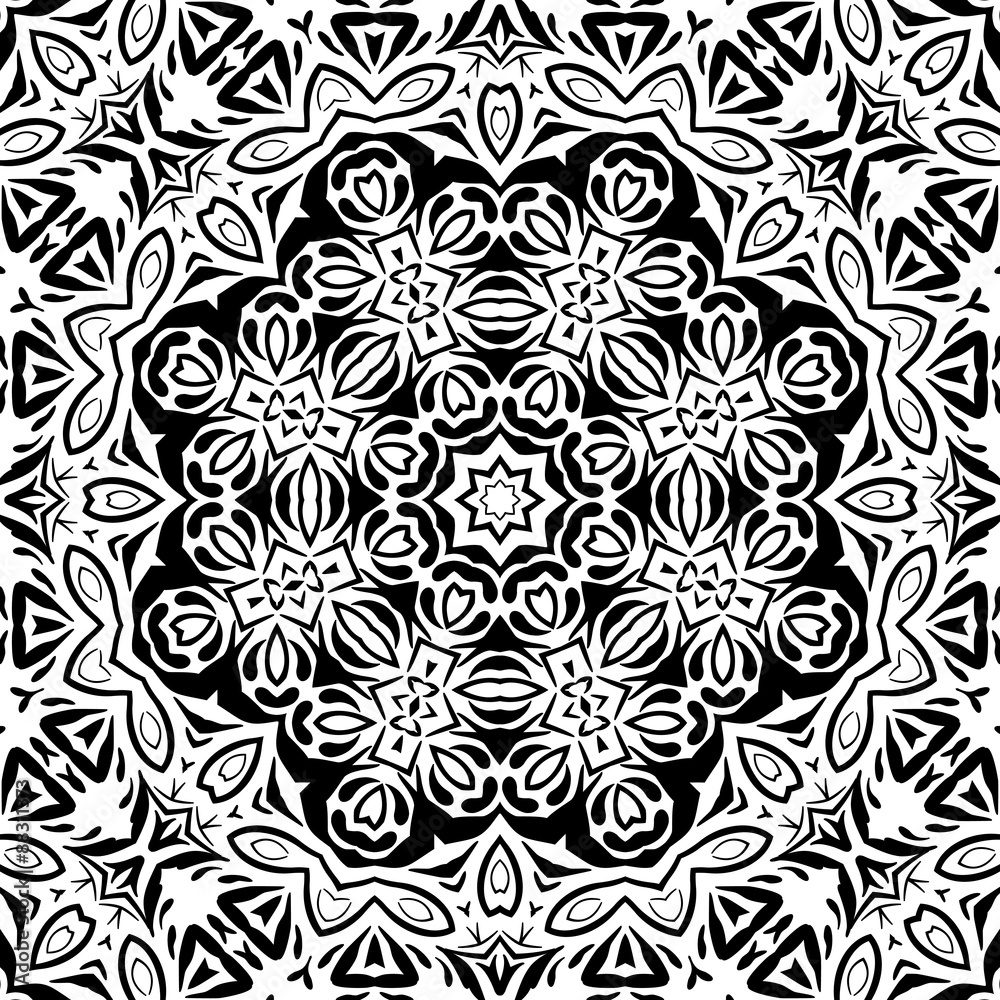 Abstract seamless outline pattern Abstract seamless outline pattern
