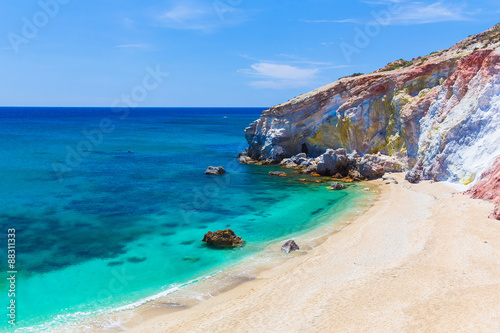 Paliochori beach, Milos island, Cyclades, Aegean, Greece