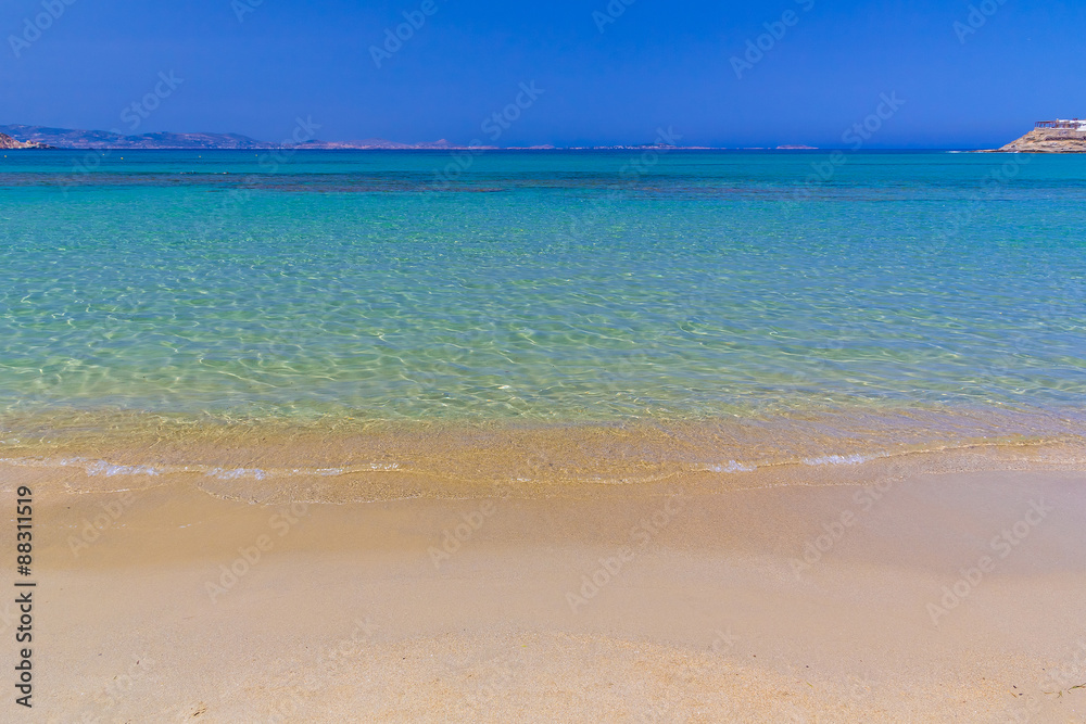 Agios Georgios beach, Naxos island, Cyclades, Aegean, Greece