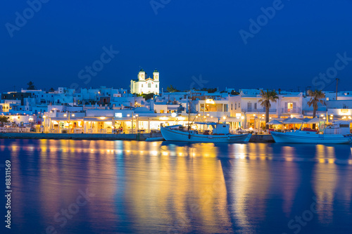 Naoussa town  Paros island  Cyclades  Aegean  Greece