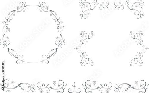 silver frame set 