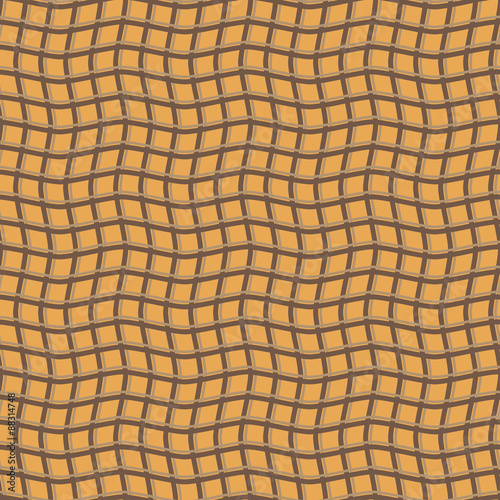 Abstract seamless pattern of intertwining wavy stripes