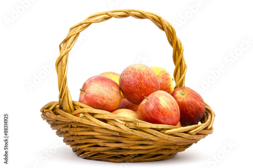 basket with fresh apples