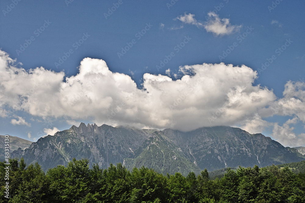 Mountain landcape in Carpathian Mountains, Romania. Mountain landcape in Carpathian Mountains, Romania.