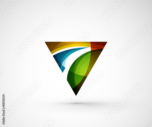 Free Download Abstract geometric company logo triangle, arrow - GFXLoad