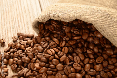 Coffee beans in the sack © zumex78y