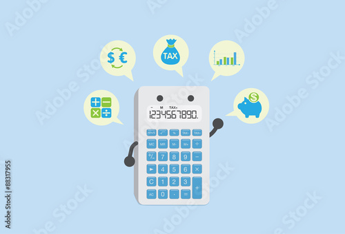 Calculator can calculate everything about finance such as tax, deposit, exchange rate, dividend and stocks.
