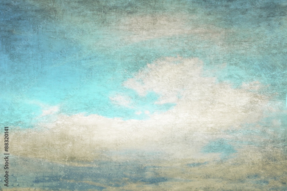 Vintage image of cloudy sky