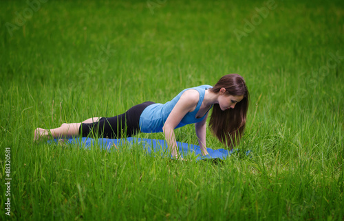 Yoga on the nature