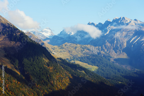 Mountains above Morzine, Rhone Alps, Haute Savoie, France