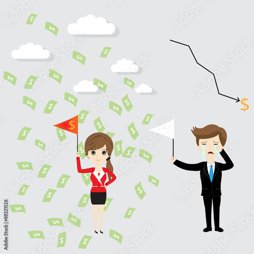 Businessman failure finance