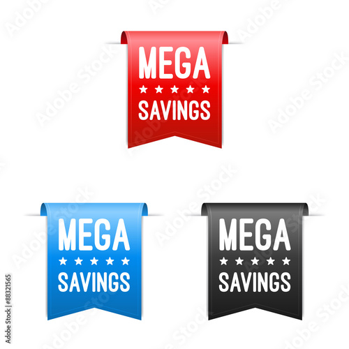 Mega Savings Labels