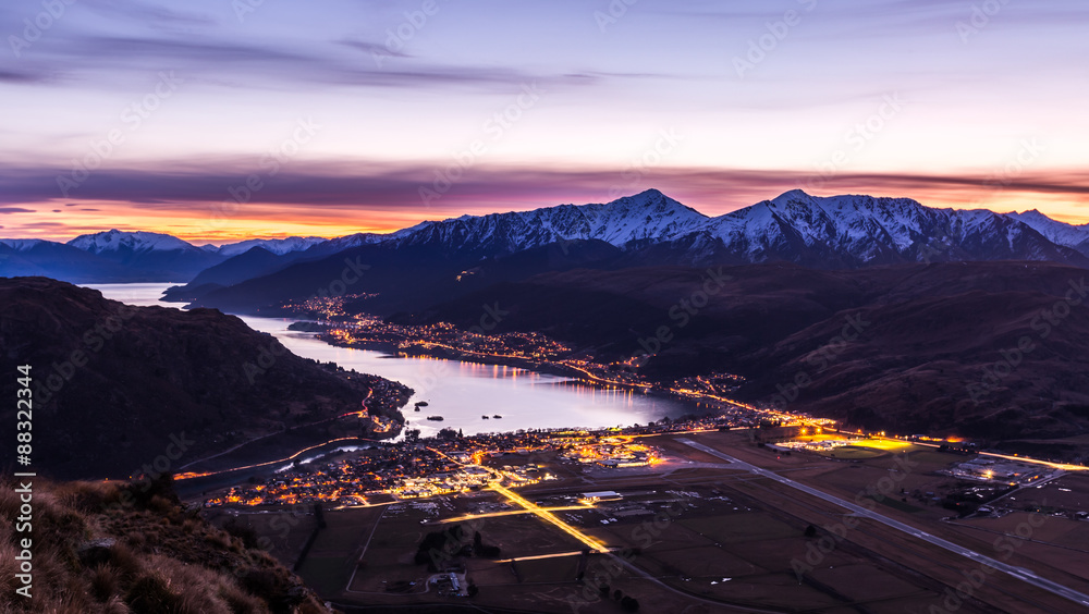 Fototapeta premium aerial view of Frankton