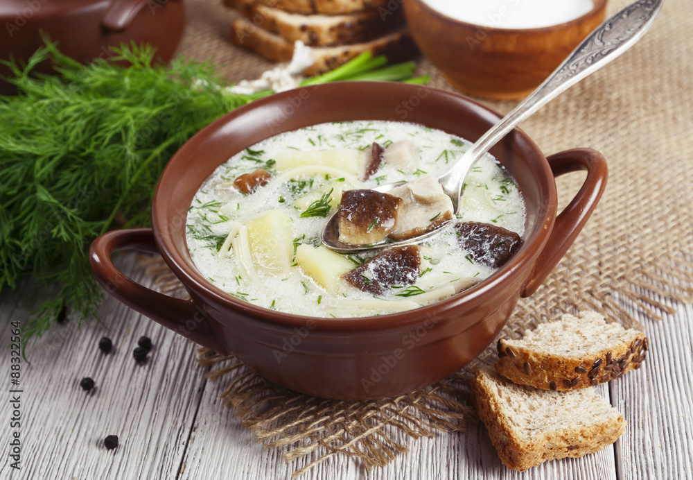 Mushroom soup Mushroom soup