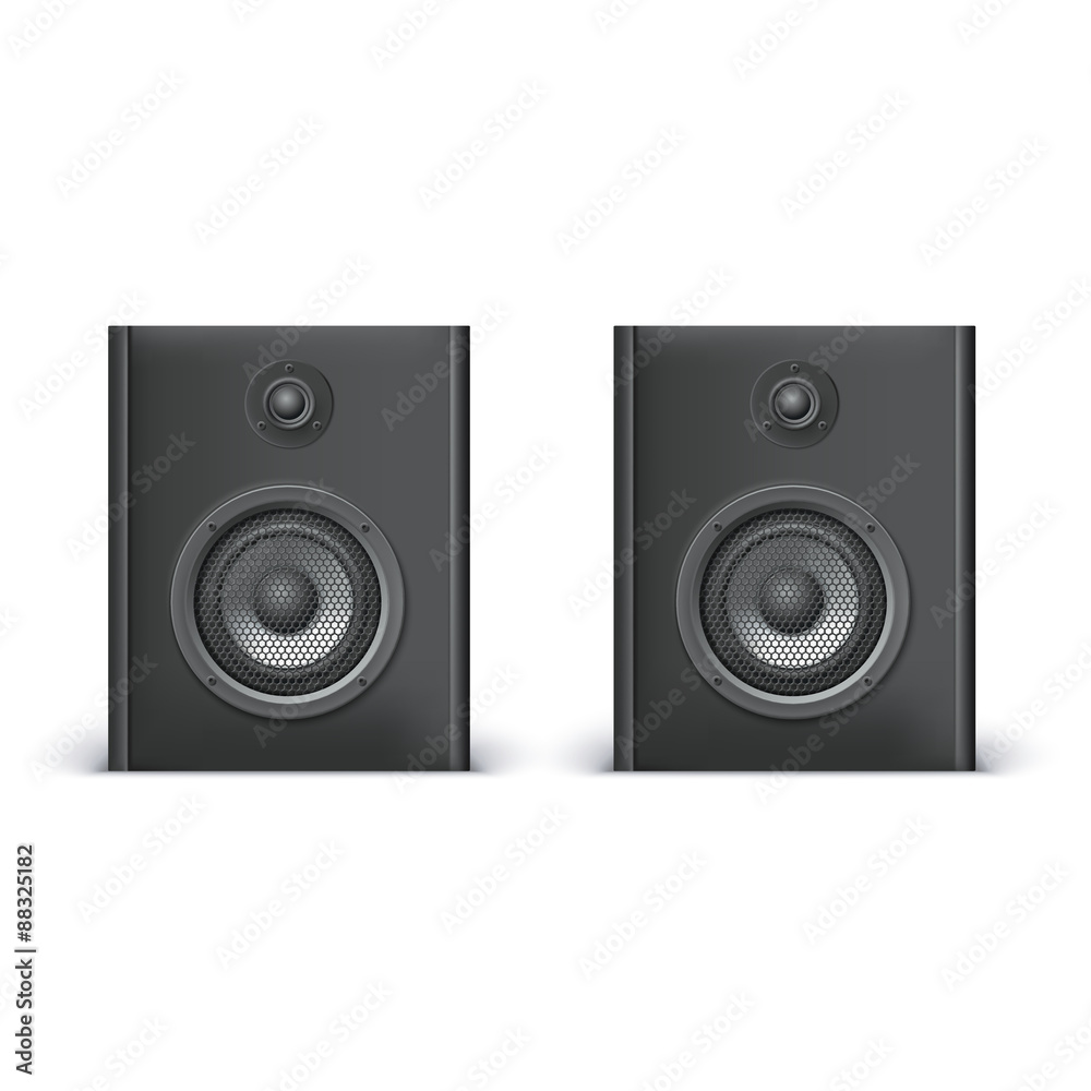Obraz premium Speakers isolated on white