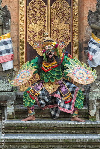 Balinese Kecak dancer, Ubud, Bali, Indonesia photo