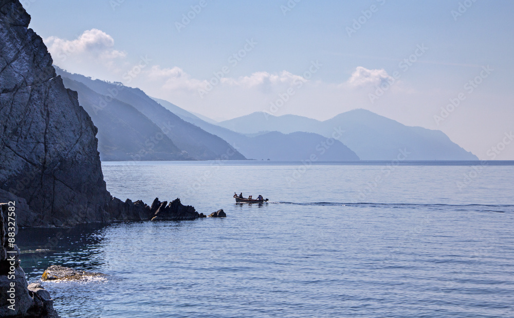 Fishing Boat at the Ligurian Coast