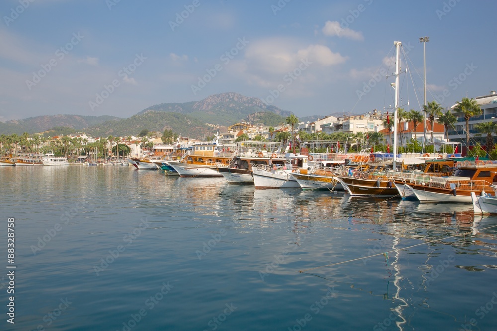 Harbour and boats Marmaris, Anatolia, Turkey Minor Harbour and boats Marmaris, Anatolia, Turkey Minor