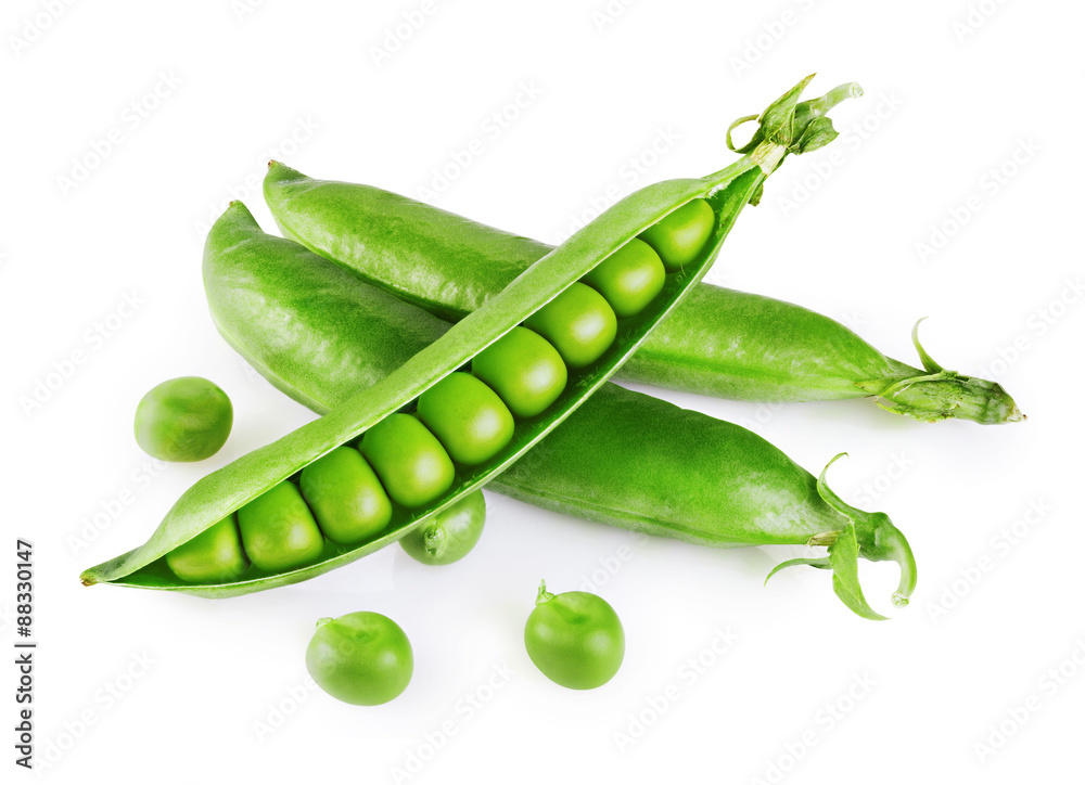 Peas isolated Peas isolated