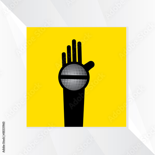 mic concept vector 