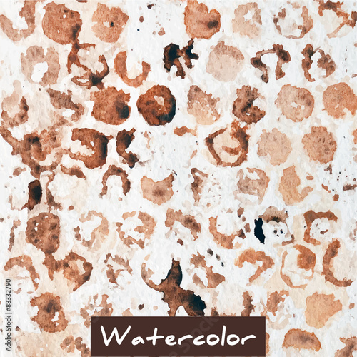 Brown abstract watercolor background