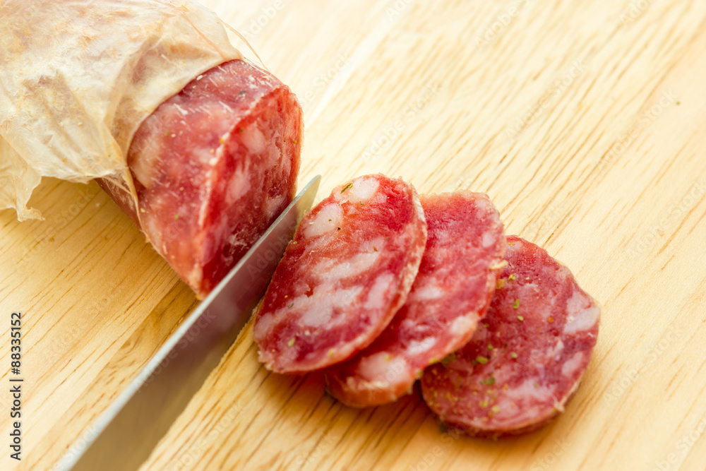 Sliced salami Sliced salami