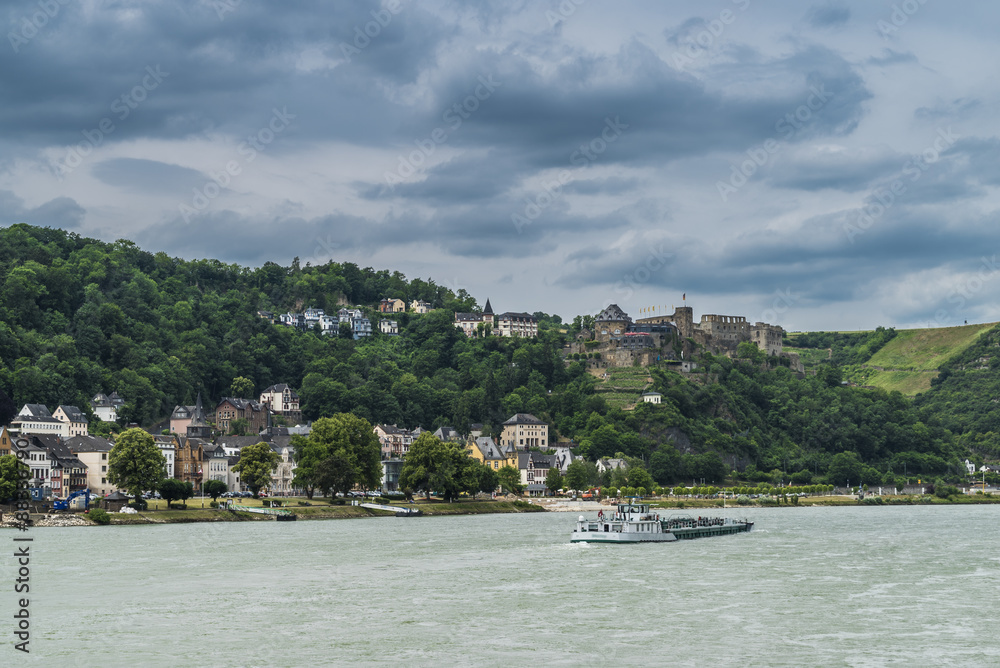 Sankt Goar am Rhein und die Burg Rheinfels