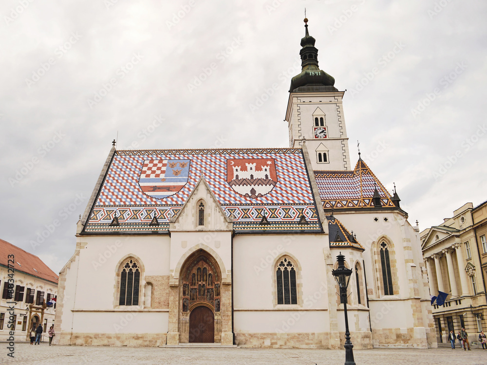 Zagreb, Croatia, St. Mark's church 