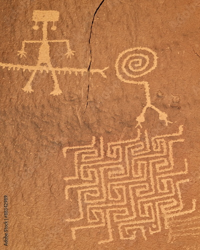 Petroglyphs, Coyote Buttes Wilderness, Vermilion Cliffs National Monument, Arizona