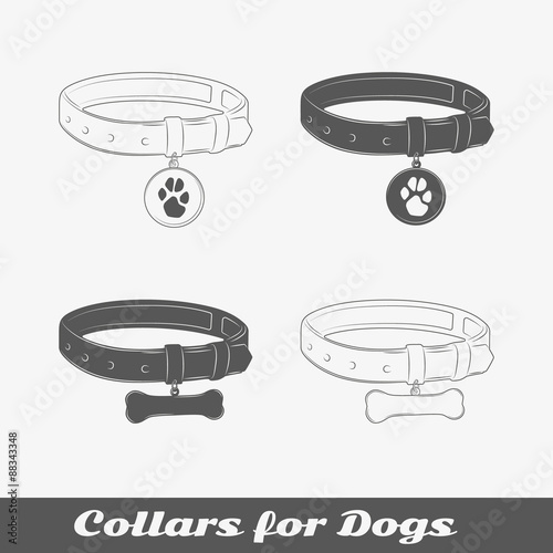 Silhouette collars for dogs