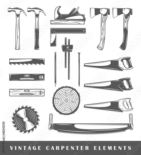 Vintage carpenter elements