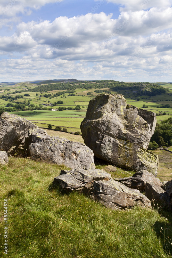 Crummack Dale from Norber near Austwick, Yorkshire Dales, Yorkshire Crummack Dale from Norber near Austwick, Yorkshire Dales, Yorkshire