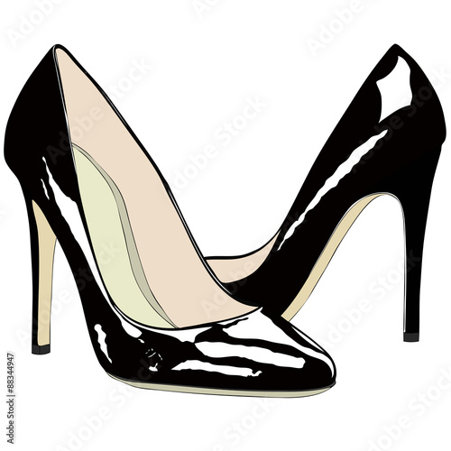 Shoes with reflections