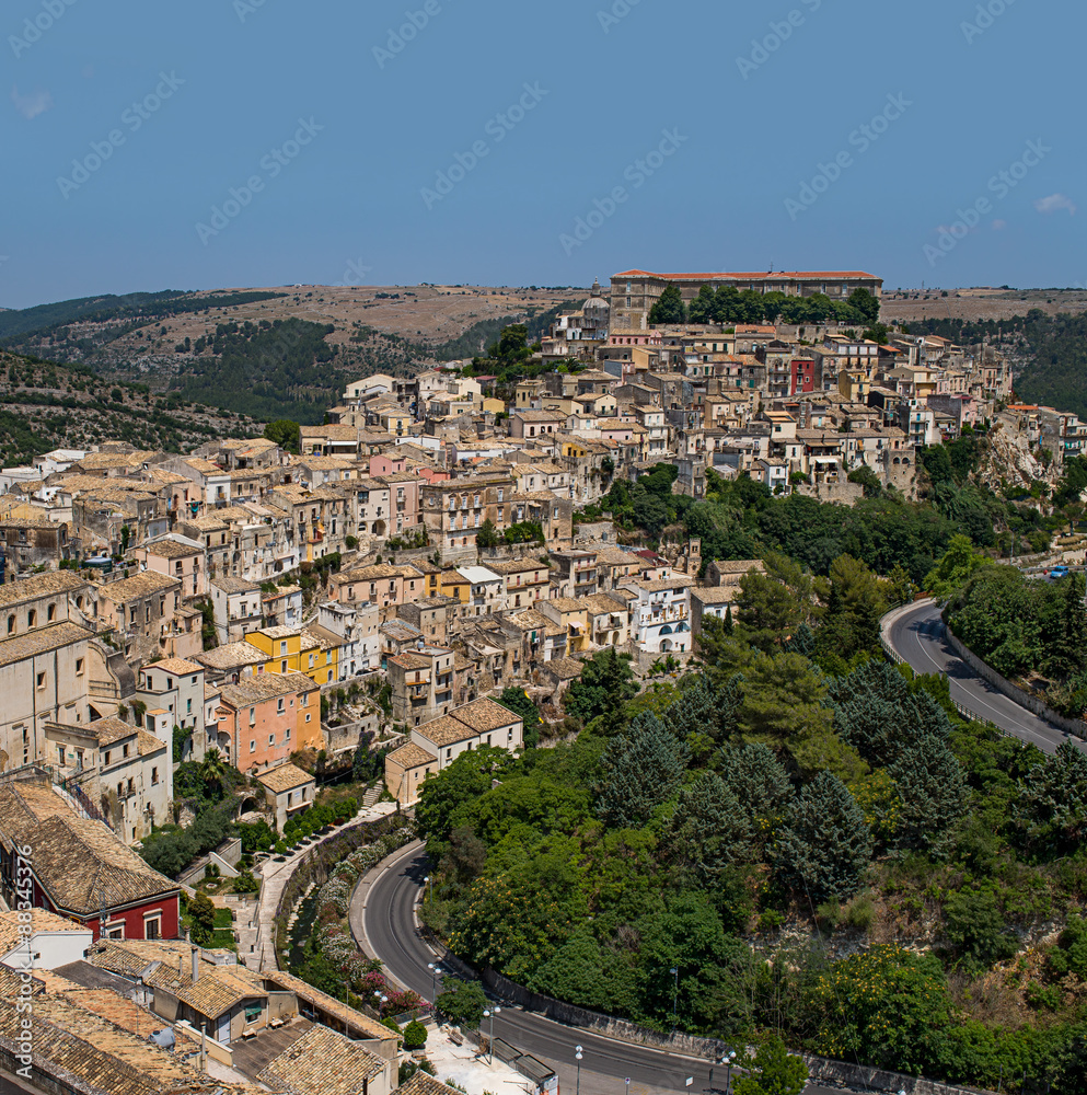 Ragusa Ibla cityscape. Sicily, Italy.